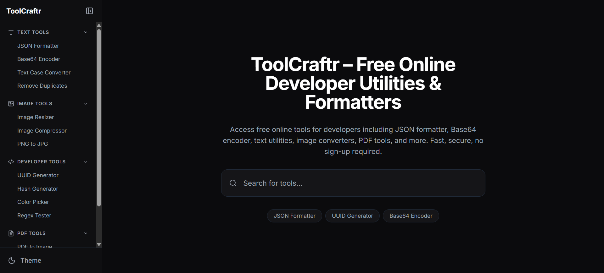 ToolCraftr – All-in-One Online Toolbox